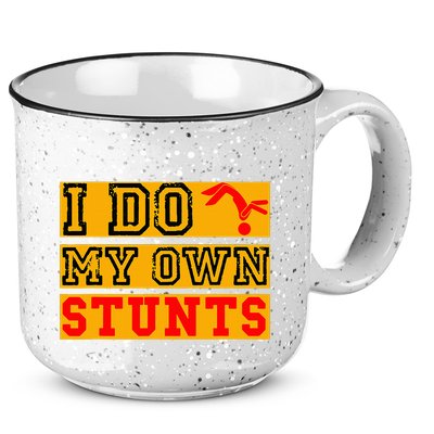 I Do My Own Stunts Funny Broken Bone Injury Get Well 15oz Campfire Ceramic Mug
