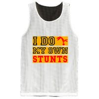 I Do My Own Stunts Funny Broken Bone Injury Get Well Mesh Reversible Basketball Jersey Tank