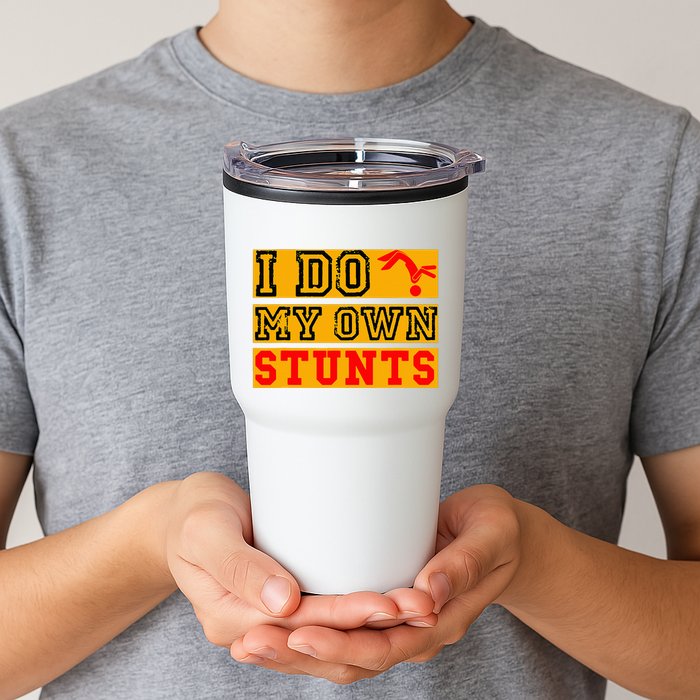 I Do My Own Stunts Funny Broken Bone Injury Get Well Tumbler