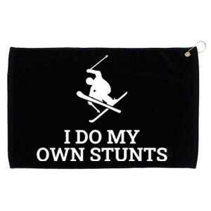 I Do My Own Stunts I Funny Ski Gift Idea I Skiing Gift Grommeted Golf Towel