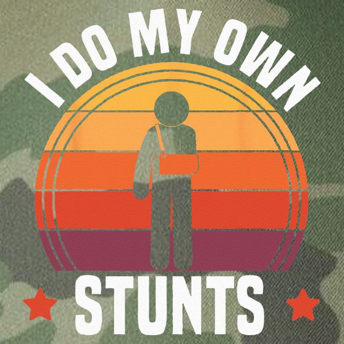 I Do My Own Stunts Funny Get Well Broken Arm Injury Legacy Tie Dye Trucker Hat