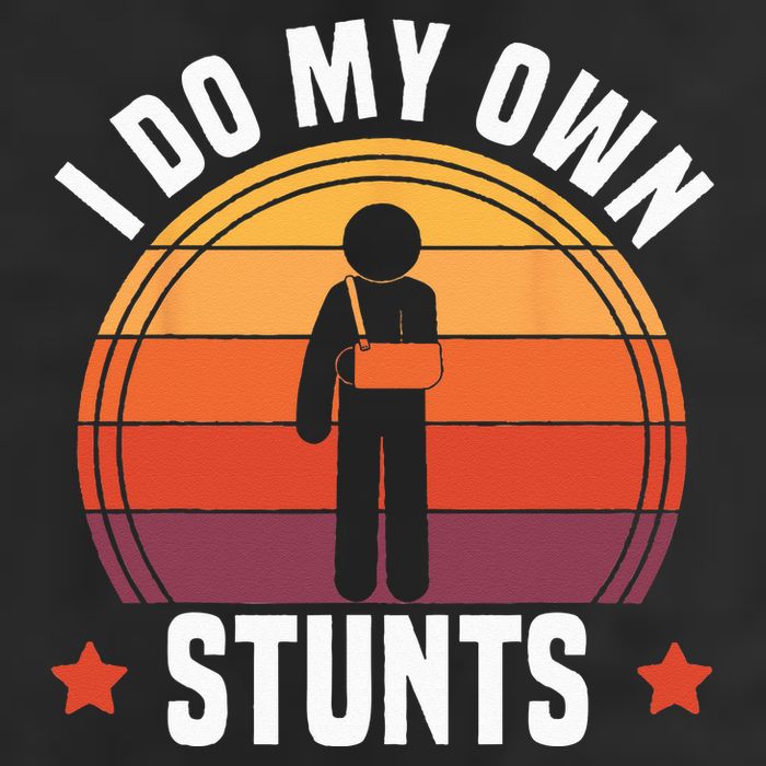 I Do My Own Stunts Funny Get Well Broken Arm Injury Adult Drive Performance Visor