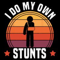 I Do My Own Stunts Funny Get Well Broken Arm Injury Bucket Hat
