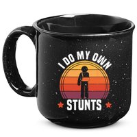 I Do My Own Stunts Funny Get Well Broken Arm Injury 15oz Campfire Ceramic Mug