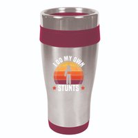 I Do My Own Stunts Funny Get Well Broken Arm Injury 16oz Travel Tumbler