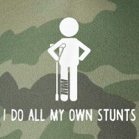 I Do My Own Stunts Funny Injury Funny Recovery Broken Leg Legacy Tie Dye Trucker Hat