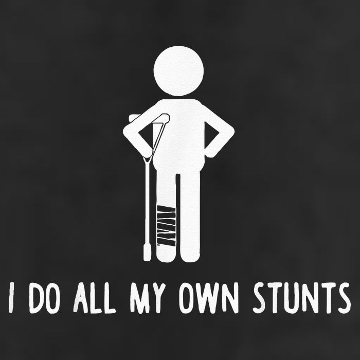 I Do My Own Stunts Funny Injury Funny Recovery Broken Leg 7 Panel Mesh Trucker Snapback Hat