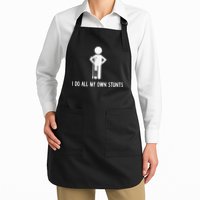 I Do My Own Stunts Funny Injury Funny Recovery Broken Leg Apron