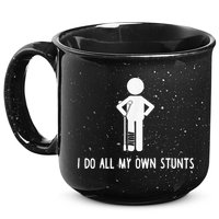 I Do My Own Stunts Funny Injury Funny Recovery Broken Leg 15oz Campfire Ceramic Mug