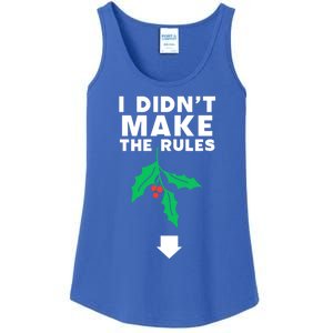 I DidnT Make The Rules Funny Dirty Christmas Mistletoe Cool Gift Ladies Essential Tank