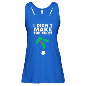 I DidnT Make The Rules Funny Dirty Christmas Mistletoe Cool Gift Ladies Essential Flowy Tank