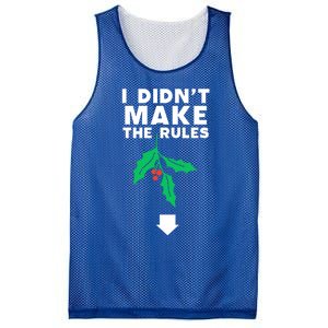 I DidnT Make The Rules Funny Dirty Christmas Mistletoe Cool Gift Mesh Reversible Basketball Jersey Tank