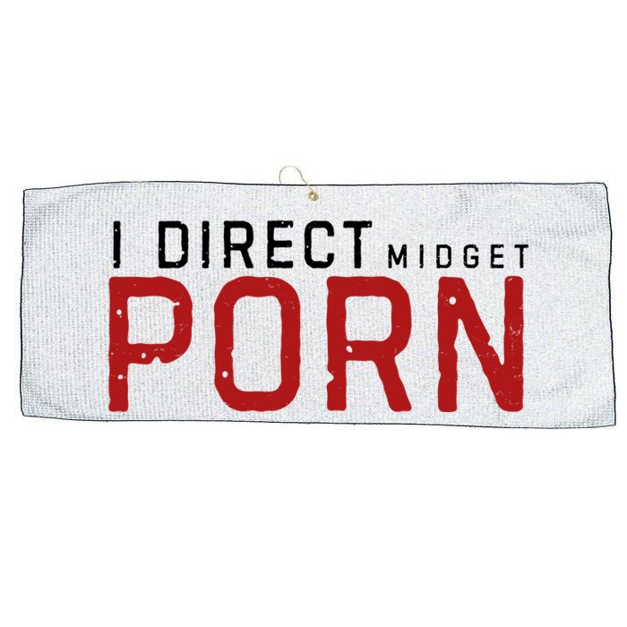 I Direct Midget Porn Funny Adult Humor Large Microfiber Waffle Golf Towel