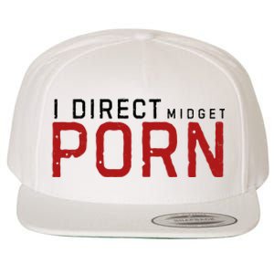 I Direct Midget Porn Funny Adult Humor Wool Snapback Cap