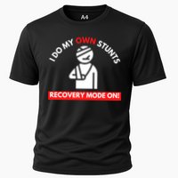 I Do My Own Stunts Funny Quotes Broken Bone Trip Accident Cooling Performance Crew T-Shirt