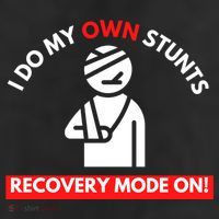 I Do My Own Stunts Funny Quotes Broken Bone Trip Accident 11oz C Handle Ceramic Mug