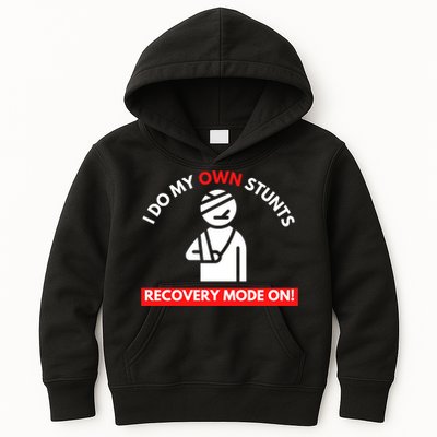 I Do My Own Stunts Funny Quotes Broken Bone Trip Accident Kids Hoodie
