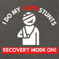 I Do My Own Stunts Funny Quotes Broken Bone Trip Accident Cotton Canvas Backpack