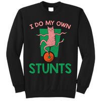 I Do My Own Stunts Funny Cat Gift Sweatshirt