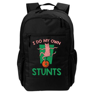 I Do My Own Stunts Funny Cat Gift Backpack