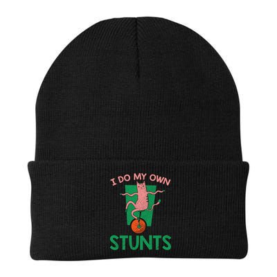 I Do My Own Stunts Funny Cat Gift Beanie