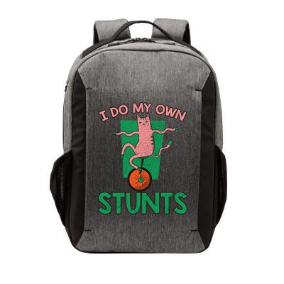 I Do My Own Stunts Funny Cat Gift Vector Backpack