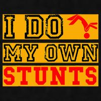 I Do My Own Stunts Funny Broken Bone Injury Get Well Ladies PosiCharge Tri-Blend Wicking Tank