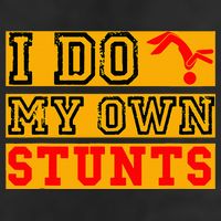 I Do My Own Stunts Funny Broken Bone Injury Get Well 7 Panel Mesh Trucker Snapback Hat