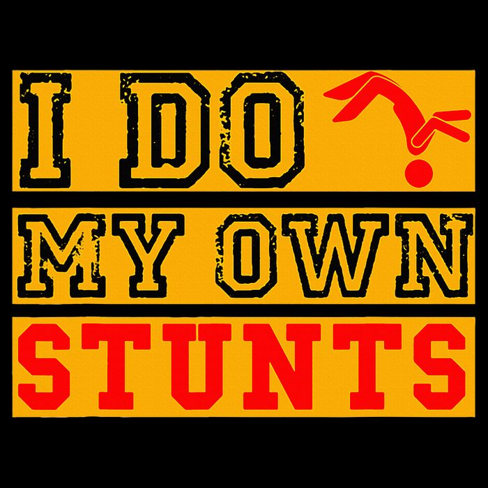 I Do My Own Stunts Funny Broken Bone Injury Get Well Bucket Hat