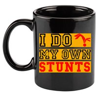 I Do My Own Stunts Funny Broken Bone Injury Get Well 11oz C Handle Ceramic Mug