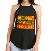 I Do My Own Stunts Funny Broken Bone Injury Get Well Women's Perfect Tri Rocker Tank