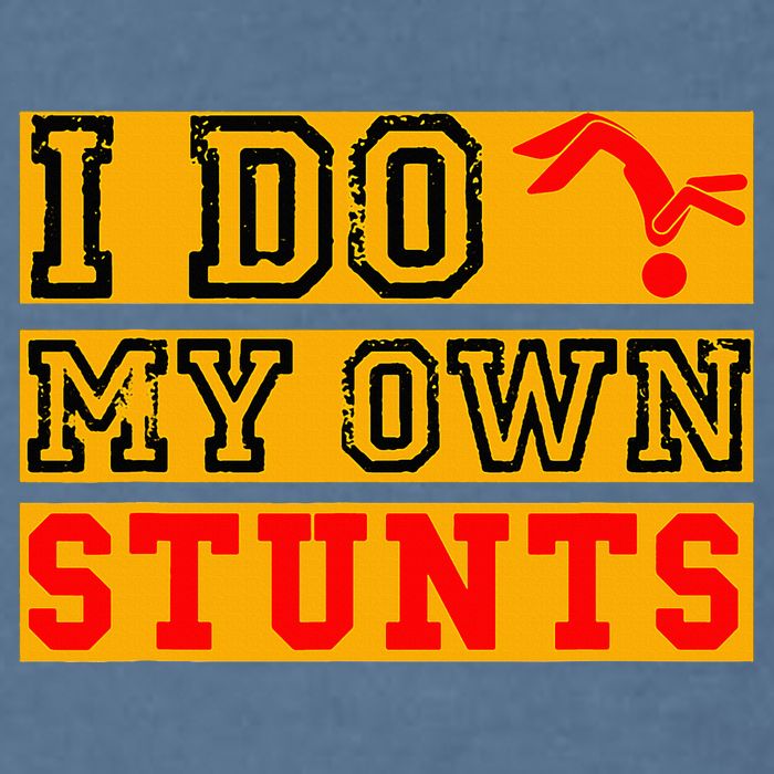 I Do My Own Stunts Funny Broken Bone Injury Get Well Garment-Dyed Sweatshirt