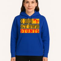 I Do My Own Stunts Funny Broken Bone Injury Get Well Hoodie