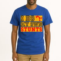 I Do My Own Stunts Funny Broken Bone Injury Get Well Tall T-Shirt