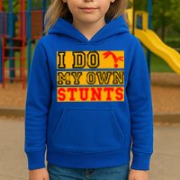 I Do My Own Stunts Funny Broken Bone Injury Get Well Kids Hoodie