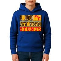 I Do My Own Stunts Funny Broken Bone Injury Get Well Kids Hoodie