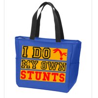 I Do My Own Stunts Funny Broken Bone Injury Get Well Zip Tote Bag