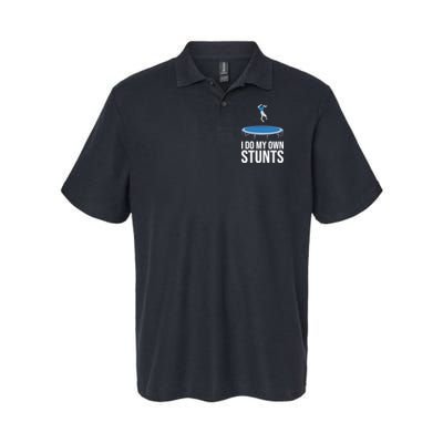 I do my own stunts funny trampoline gymnastic trampolinist gift Polo