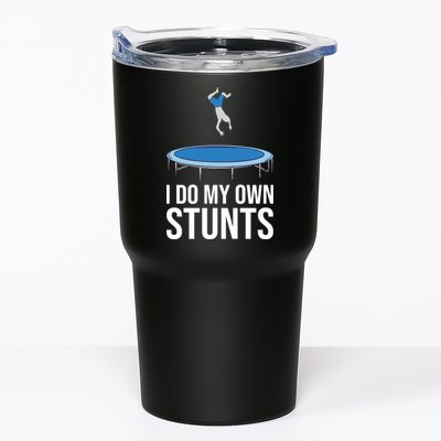 I do my own stunts funny trampoline gymnastic trampolinist gift Tumbler
