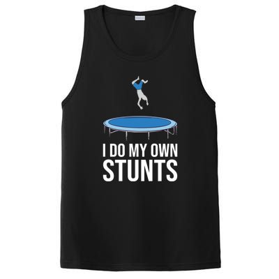 I do my own stunts funny trampoline gymnastic trampolinist gift PosiCharge Competitor Tank