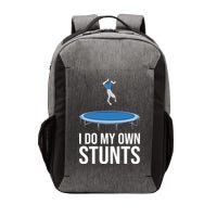 I do my own stunts funny trampoline gymnastic trampolinist gift Vector Backpack