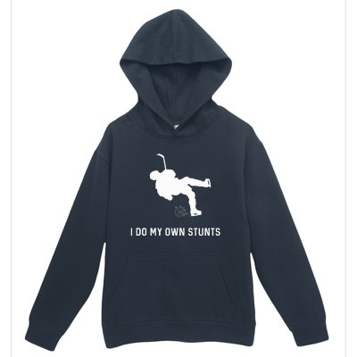 I Do My Own Stunts Hockey Funny Hockey Player Urban Pullover Hoodie