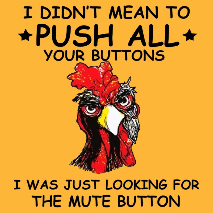 I Didn't Mean To Push All Your Buttons | Chicken Lovers Pom Pom 12in Knit Beanie