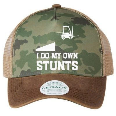 I do my own stunts funny forklift Legacy Tie Dye Trucker Hat