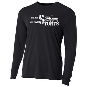 I Do My Own Stunts Cars Crash Funny Car Cooling Performance Long Sleeve Crew