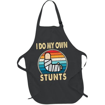 I Do My Own Stunts Broken Arm Injury Get Well Soon Apron