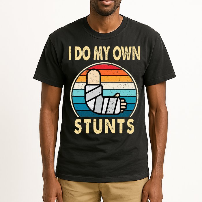 I Do My Own Stunts Broken Arm Injury Get Well Soon Tall T-Shirt