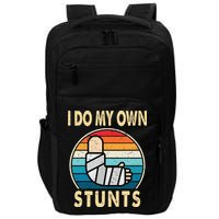 I Do My Own Stunts Broken Arm Injury Get Well Soon Impact Tech Backpack