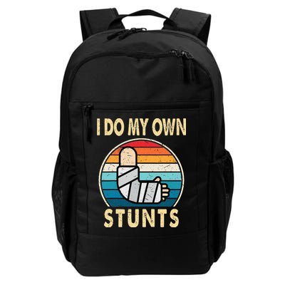 I Do My Own Stunts Broken Arm Injury Get Well Soon Backpack