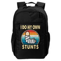 I Do My Own Stunts Broken Arm Injury Get Well Soon Backpack